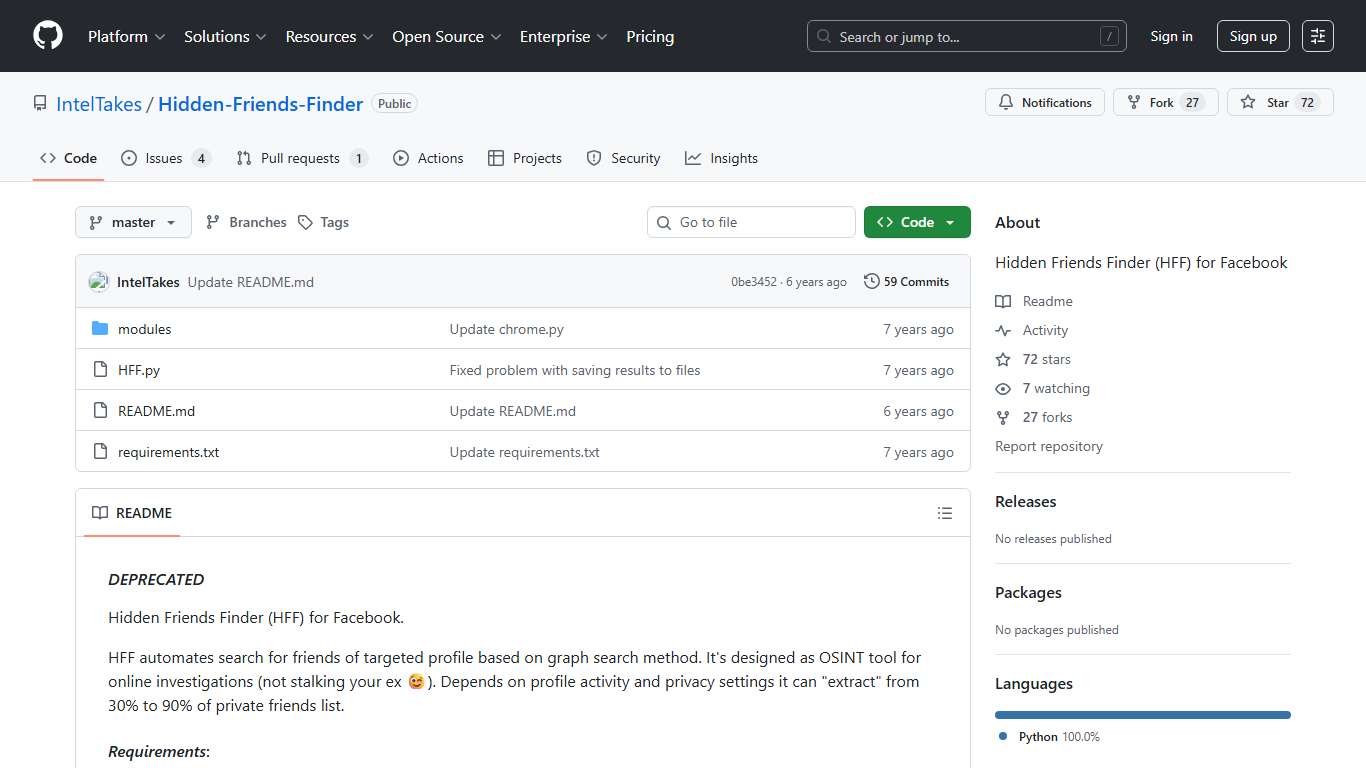 GitHub - IntelTakes/Hidden-Friends-Finder: Hidden Friends Finder (HFF) for Facebook