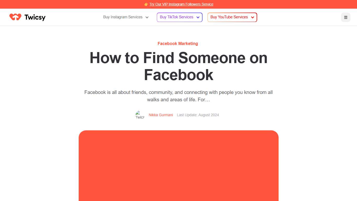 How to Find Someone on Facebook – Twicsy